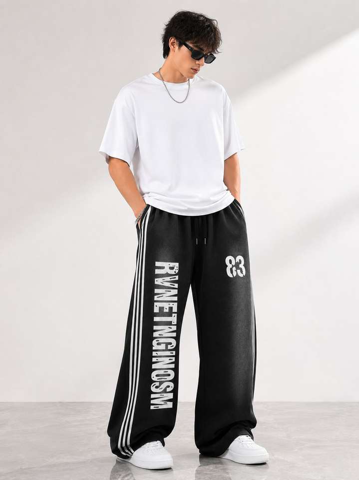 RESERVE EDITION Graphic Print Men Black Track Pants - Buy RESERVE EDITION Graphic Print Men Black Track Pants Online at Best Prices in India | Shopsy.in - Image 6