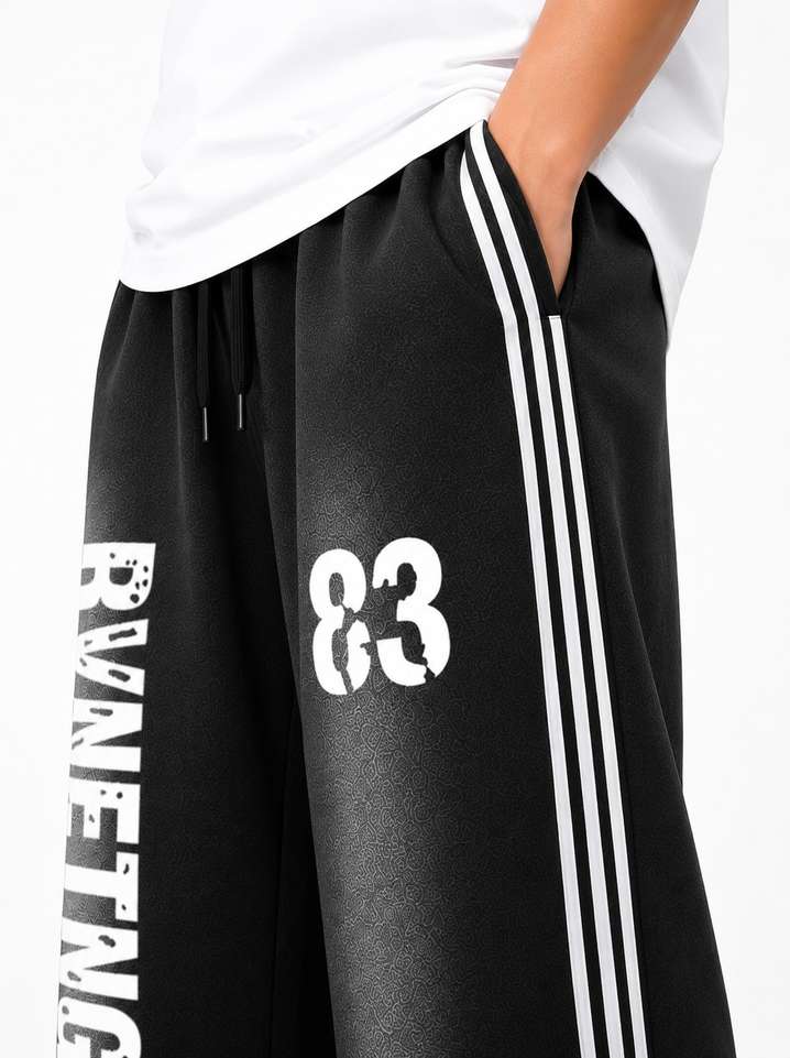 RESERVE EDITION Graphic Print Men Black Track Pants - Buy RESERVE EDITION Graphic Print Men Black Track Pants Online at Best Prices in India | Shopsy.in - Image 4