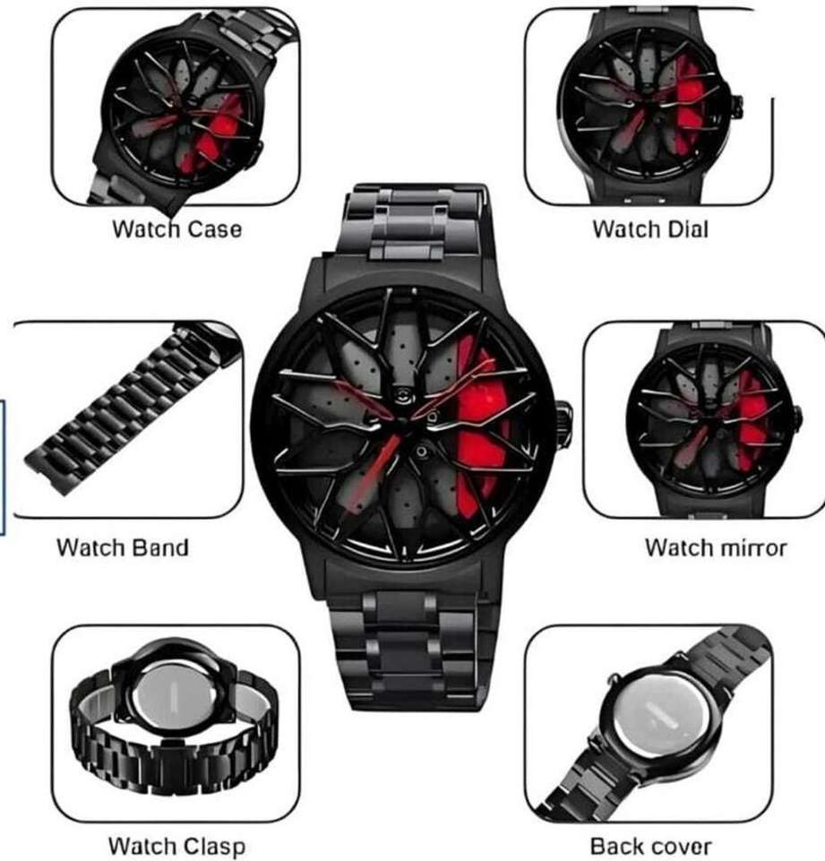 Gyro Men's Rotating Wheel Dial Analog Watch A01 Car wheel/spinning/Rotating/Gyro/Red Analog Watch - For Men - Buy Gyro Men's Rotating Wheel Dial Analog Watch A01 Car wheel/spinning/Rotating/Gyro/Red Analog Watch - For Men Red Analog Watch For Men spi1 Online at Best Prices in India | Shopsy.in - Image 4