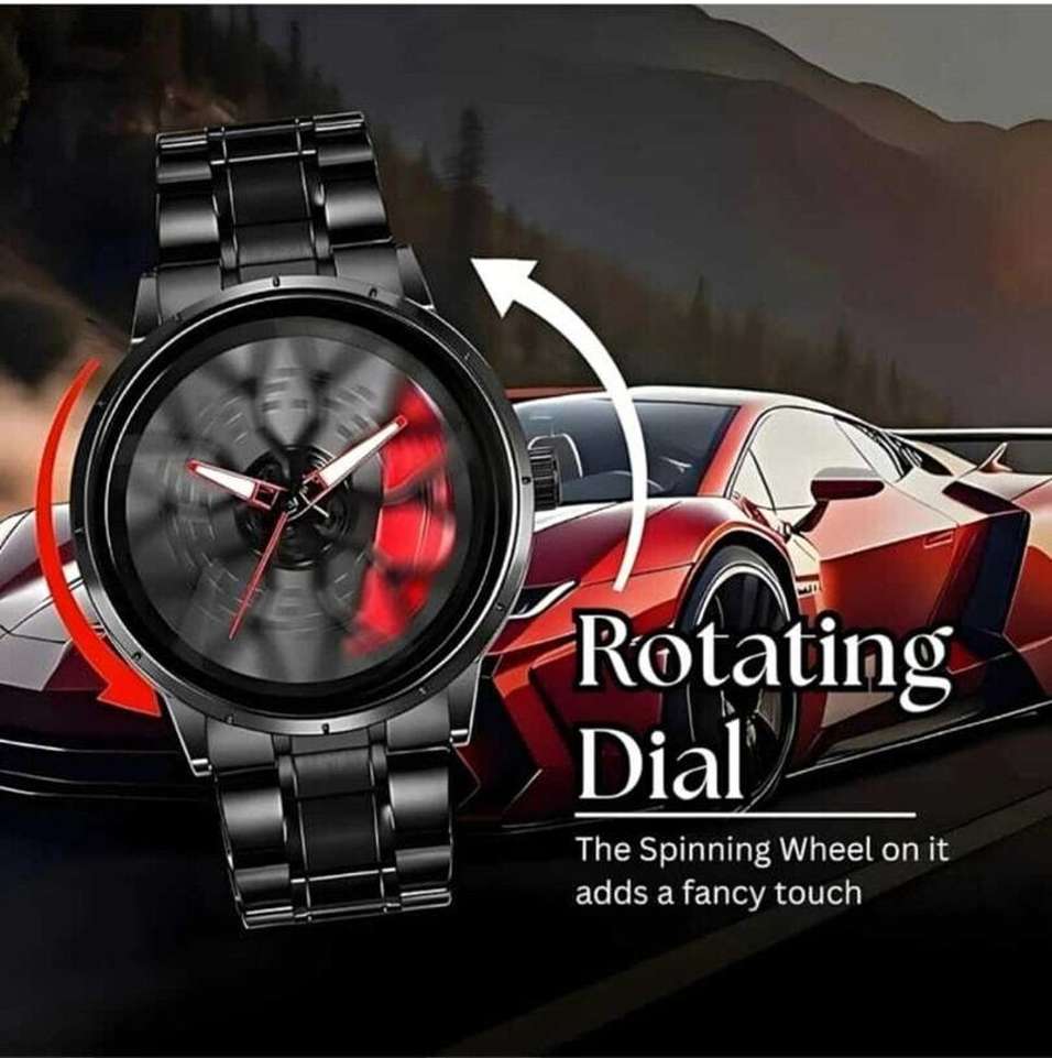 Gyro Men's Rotating Wheel Dial Analog Watch A01 Car wheel/spinning/Rotating/Gyro/Red Analog Watch - For Men - Buy Gyro Men's Rotating Wheel Dial Analog Watch A01 Car wheel/spinning/Rotating/Gyro/Red Analog Watch - For Men Red Analog Watch For Men spi1 Online at Best Prices in India | Shopsy.in - Image 7