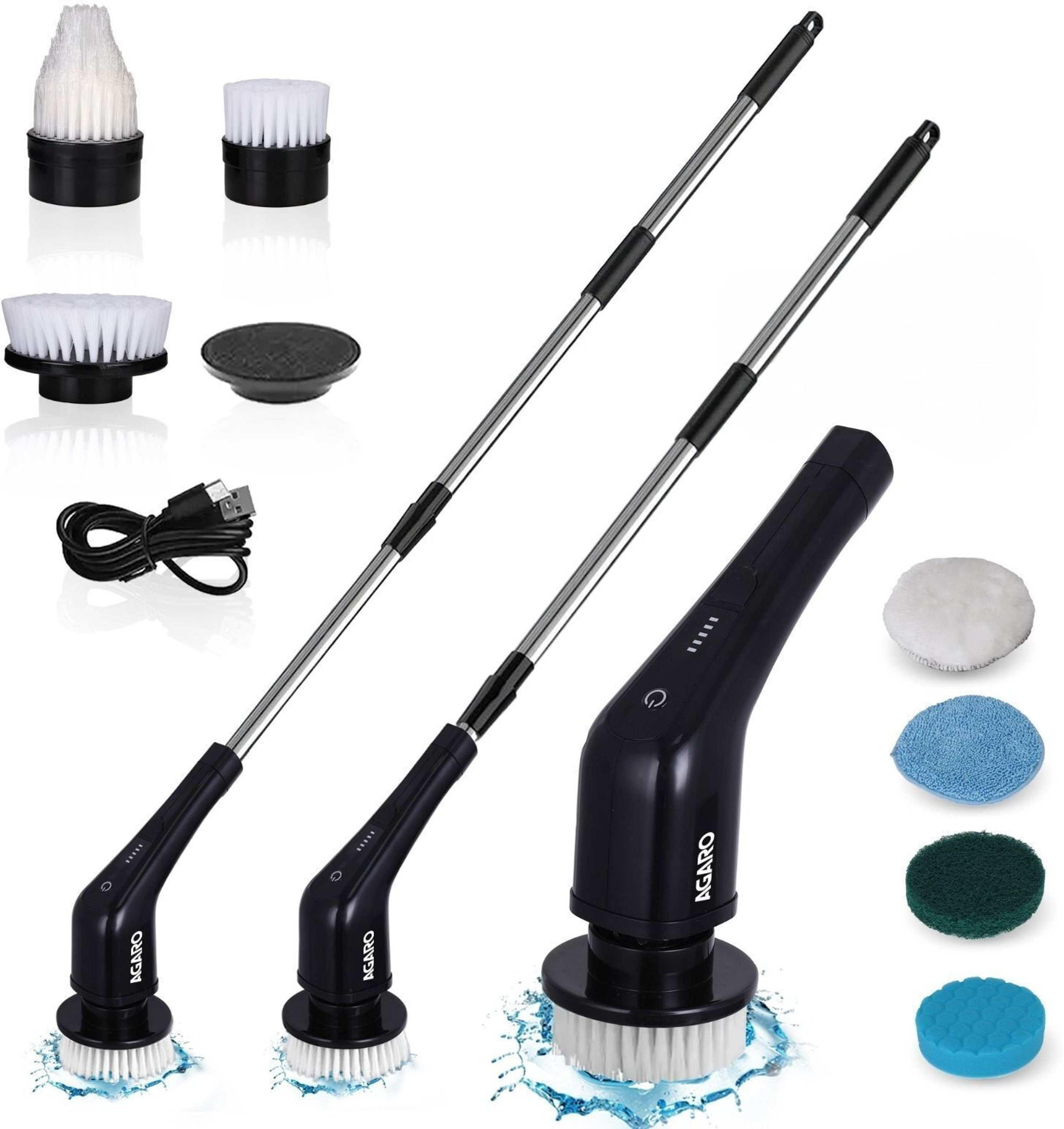 AGARO Royal Electric Spin Scrubber, Cleaning Brush Scrubber for Home, 400RPM/Mins Cleaning Brush Price in India - Buy AGARO Royal Electric Spin Scrubber, Cleaning Brush Scrubber for Home, 400RPM/Mins Cleaning Brush online at Flipkart.com