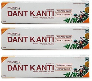 Patanjali Dant Kanti Dental Cream 100g (Pack of 3) - Image 1