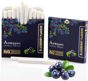Aarogyam Herbals Tobacco & Nicotine Free Cigarette (Blueberry, Pack - Image 1
