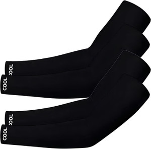 Canvik Cotton Arm Sleeve For Men & Women (Free, Black) - Image 1