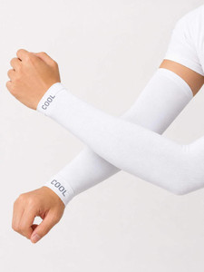 NaariFit UV Protection Arm Sleeves (White, Pack of 1 Pair) - Image 1