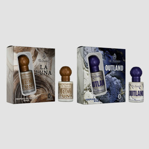 Al-Nuaim Outland & La Luna Portable Perfume Oil for Travel Grooming and Everyday Freshnes Floral Attar (Natural) - Image 1