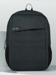 WESLEY Medium 25L Laptop Backpack Mile Black - Image 1