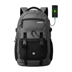 WROGN Ashper 2.0 42L Laptop Backpack Grey - Image 1