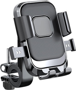 RiderX Anti-Shake Waterproof Bike Mobile Holder (Black) - Image 1