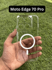 FONKR Anti Yellow Back Cover for Moto Edge 70 Pro, Crystal Hard Case, - Image 1