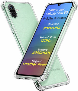 S-Design Back Cover for Samsung Galaxy F70e 5G (Black, Silicon) - Image 1