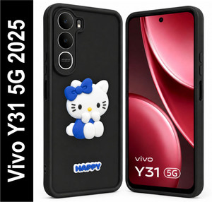 SBMS Back Cover for Vivo Y31 5G 2025 (Black, Shock Proof) - Image 1