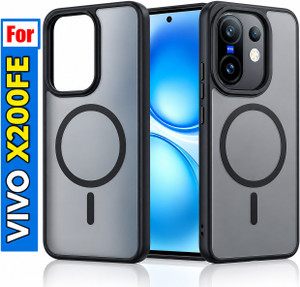 TOUGHX Back Cover for Vivo X200 FE 5G, Black Matte Aramid Fiber - Image 1