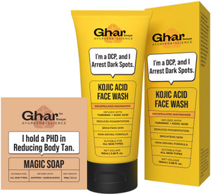 Ghar Soaps Magic Soap + Kojic Face Wash Combo (2-Pack) - Image 1