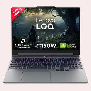 Lenovo LOQ 15AHP11 Ryzen 7 RTX 5050 15.3" Luna Grey Laptop - Image 1