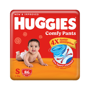 Huggies Comfy Baby Pant Diapers - S (86 Pieces) - Image 1