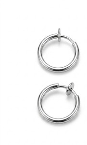aAVC ENTERPRISES Stainless Steel Clip-on Earrings (Non-Piercing) - Image 1