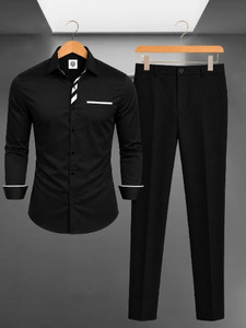 TYRELL Men Cotton Blend Shirt Pant Set - Image 1