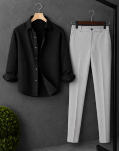 TYRELL Men Cotton Blend Shirt Pant Set - Image 1