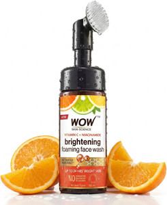 WOW SKIN SCIENCE Vitamin C & Niacinamide Foaming With Built in Brush for Deep Cleansing Face Wash (150 ml) - Image 1