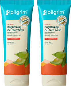 Pilgrim Vitamin C Brightening Gel Face Wash Pack of 2 - Image 1