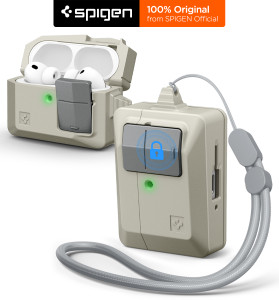 Spigen Press and Release Case for AirPods Pro 3 (Beige) - Image 1