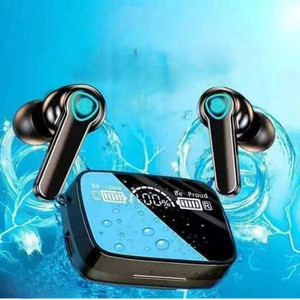 GWALBROS Earbuds M19 with Power Bank Upto 48Hrs Playback Bluetooth Headset Bluetooth Headset (Black, In the Ear) - Image 1