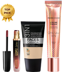 FACES CANADA Nude Glam Kit 39.8ml (Absolute Ivory, Choco Couture, - Image 1