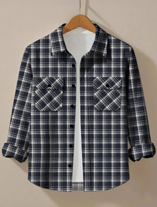 COMBRAIDED Men Checkered Casual Jacket - Image 1