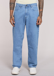 INTEGRITI Men Straight Fit Mid Rise Light Blue Jeans - Image 1