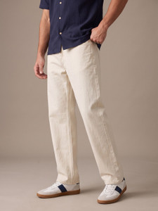 Roadster Men Regular Mid Rise Beige Jeans - Image 1