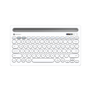 Portronics Bubble Dock Bluetooth Keyboard, White - Image 1