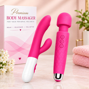 RAJKOT ENTERPRISE PBM-COMBO-01 Premium Body Massager Combo Pack Massager (Pink) - Image 1