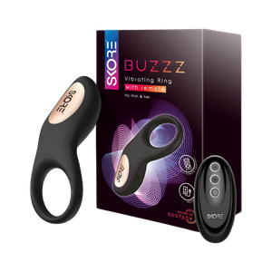 SKORE Buzzz Personal Vibrator Massager (Black, 8 Modes) - Image 1