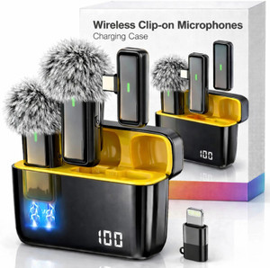 Hectic Wireless mike for mobile, Mic for youtube microphone wireless noise calcellation à¤®à¤¾à¤à¤à¥à¤°à¥à¤«à¤¼à¥à¤¨ - Image 1