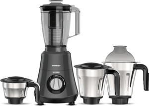 HAVELLS Hydro 750W Juicer Mixer Grinder, 4 Jars, Gray - Image 1