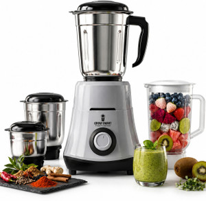 Growsmart HydroGrind 750W Mixer Grinder, 4 Jars, Grey - Image 1