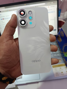 LEISURELIC OPPO RENO 14 5G Glass Back Panel (White) - Image 1