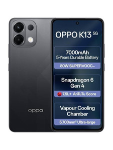 OPPO K13 5G SUPERVOOC (Prism Black, 128 GB) (8 GB RAM) - Image 1