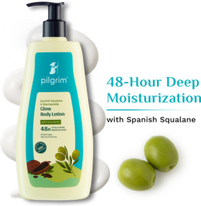 Pilgrim Spanish Squalane & Niacinamide Glow Body Lotion with Cocoa - Image 1
