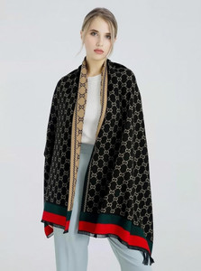 Apinzo reversible stylish winter wollen Printed Women Muffler - Image 1