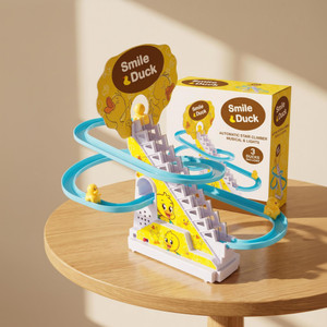 PANTROLA Duck Slide Toy Automatic Stair-Climbing Race Track Set - Image 1