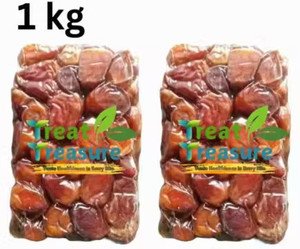 TREAT TREASURE with Seeds | Khajur | Royal with seeds | Wet Wet Dates (1 x 500 g) - Image 1