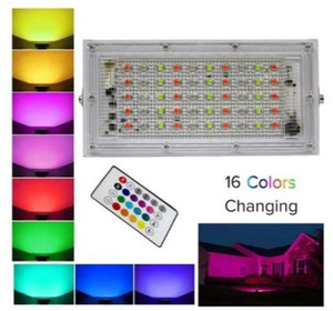 Flysmart 50W RGB LED Flood Light with Remote (Multicolor) - Image 1