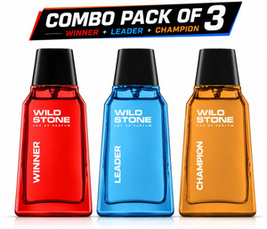 Wild Stone Winner, Leader & Champion Perfume, Long-Lasting & Luxury Fragrance (Pack of 3) Eau de Parfum - 90 ml (For Men) - Image 1