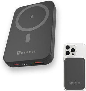 Beetel 10000mAh 22.5W Wireless Power Bank with MagSafe, Black - Image 1