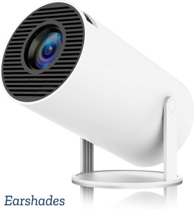 EarShades HY-300 4K Ultra HD Smart Mini Projector with WiFi, Android - Image 1