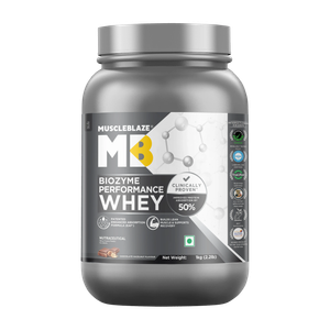 MUSCLEBLAZE Biozyme Performance Whey Protein 1 kg