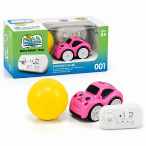 LoLoToyzz Magic Induction Follow Me Smart RC Car Toy with 2.4GHz Remote Control (Pink) - Image 1