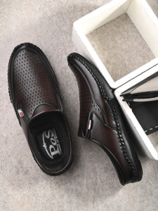 POS Planet Of Shoes Men's Brown Loafers (Size 10) - Image 1